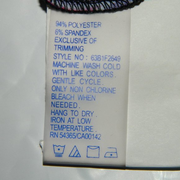 2 for/$25 Nygard Paisley Clown Face Shark bit Flutter Hem V Neck Tunic Size M - Picture 8 of 8